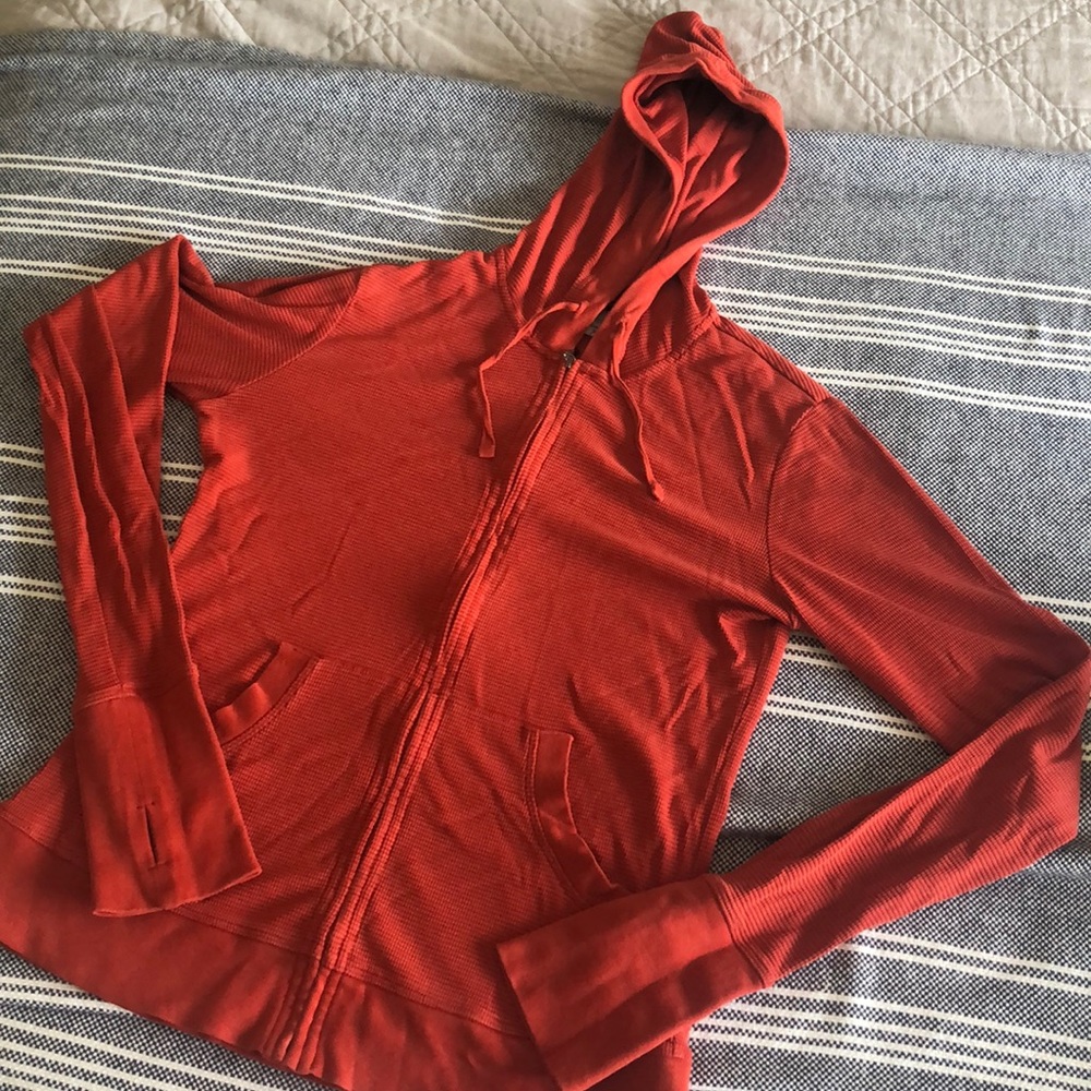 Patagonia Red Zip-Up Hoodie